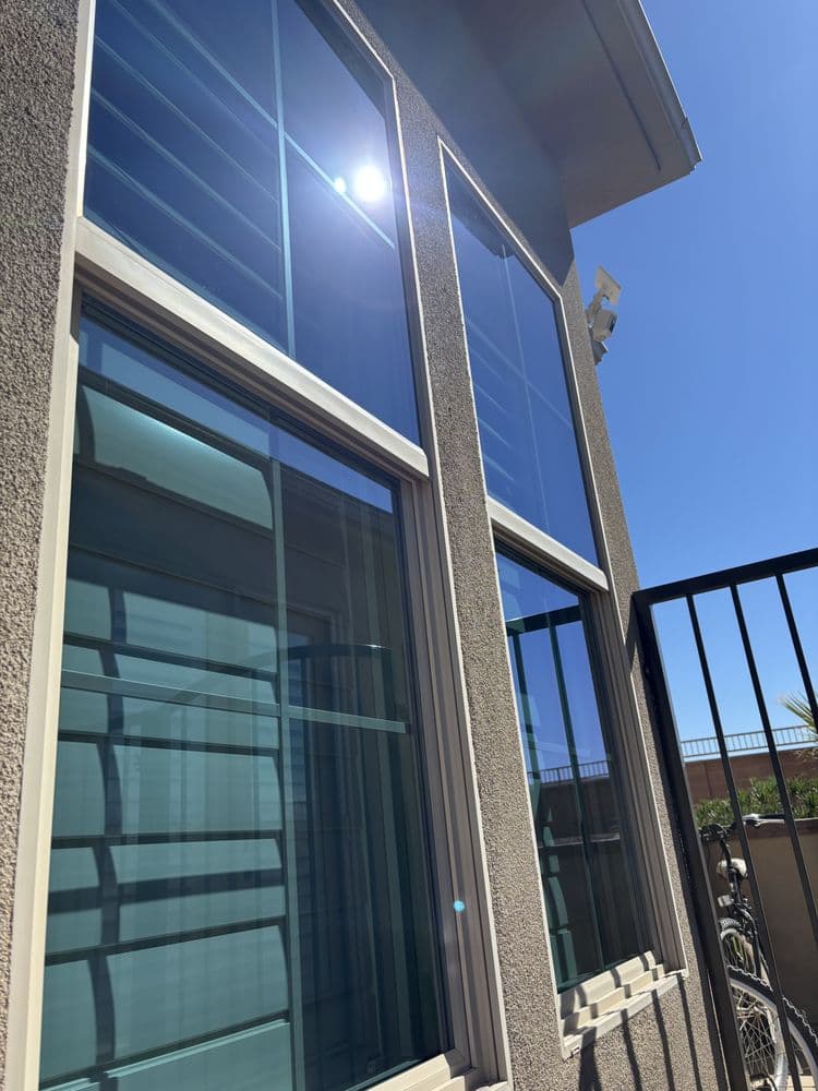 Tall windows glinting in the Utah sun